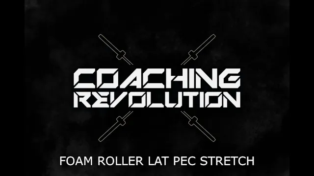Foam Roller Lat Pec Stretch