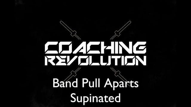 Band Pull Aparts Supinated