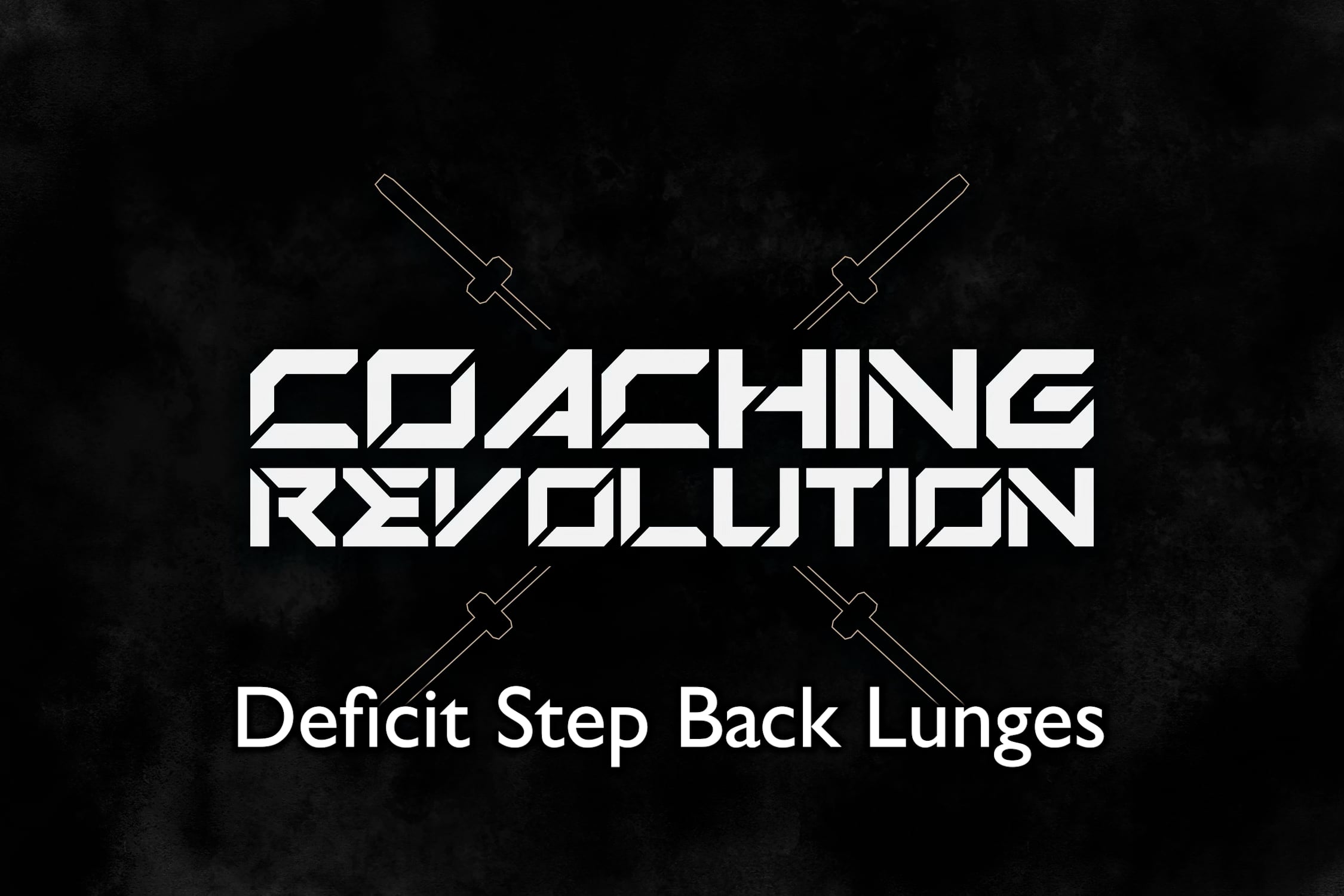 Deficit Step Back Lunges