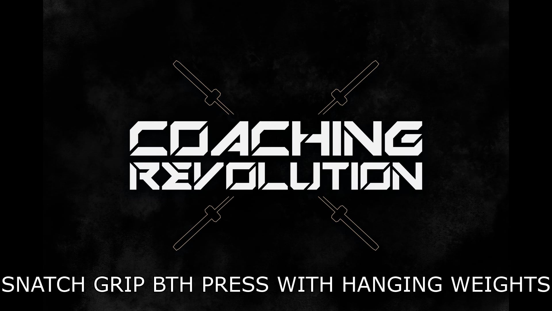 Snatch Grip BTH Press With Hanging Weights