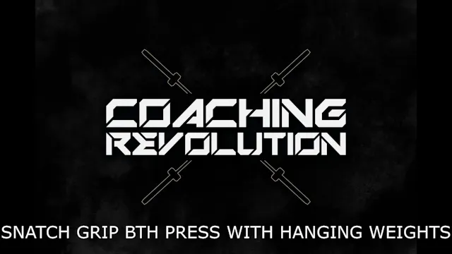 Snatch Grip BTH Press With Hanging We...