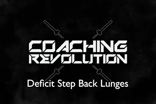 Deficit Step Back Lunges