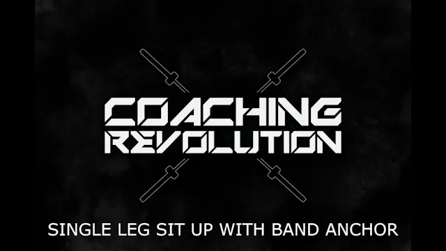 Single Leg Sit up With Band Anchor