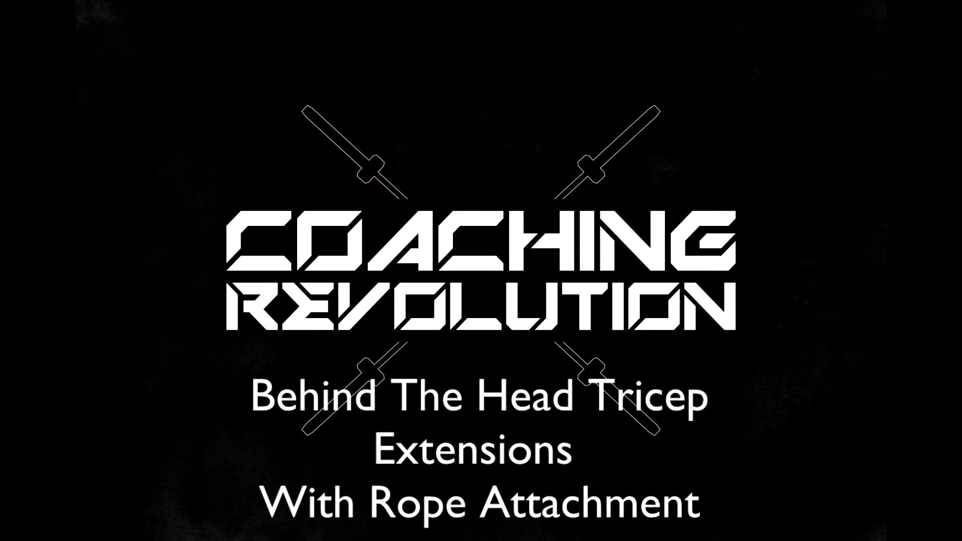 Behind The Head Tricep Extensions With Rope Attachment