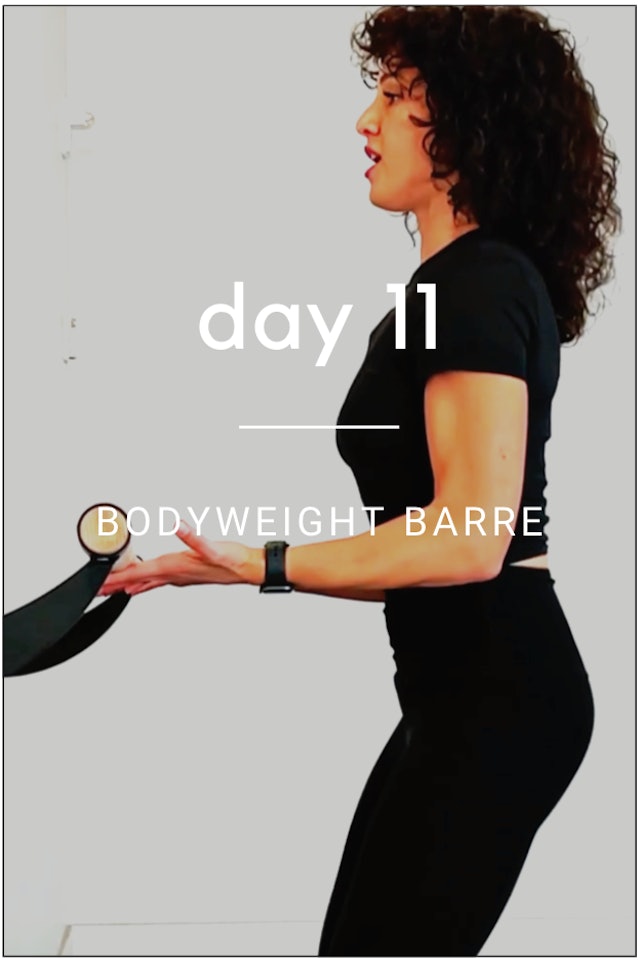 Day 11: Bodyweight Barre