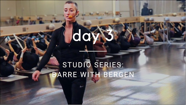 Barre with Bergen: Day 3
