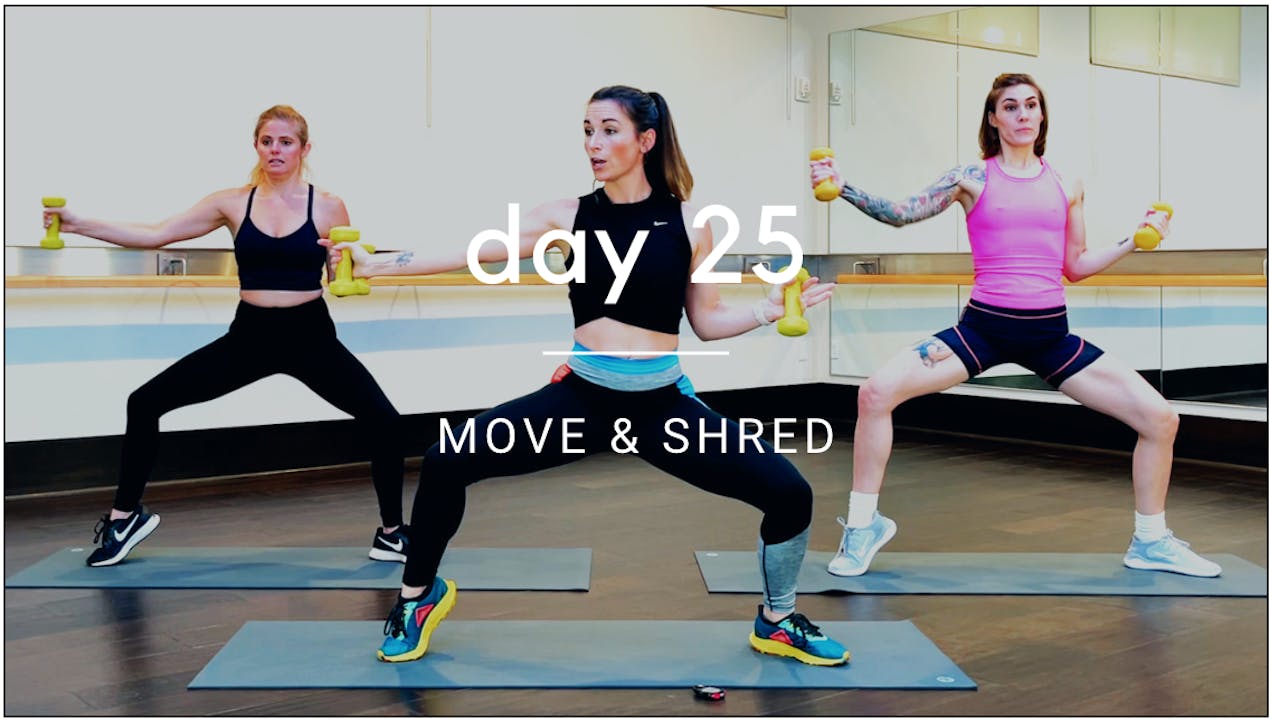 Day 25 Move & Shred Exhale On Demand Workout Videos Online Fitness