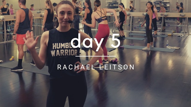 Day 5: Barre with Rachael