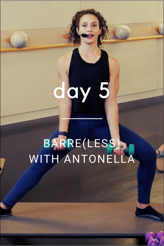 Day 5: Barre(less) with Antonella
