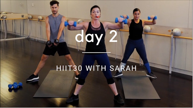 Day 2: HIIT30 with Sarah