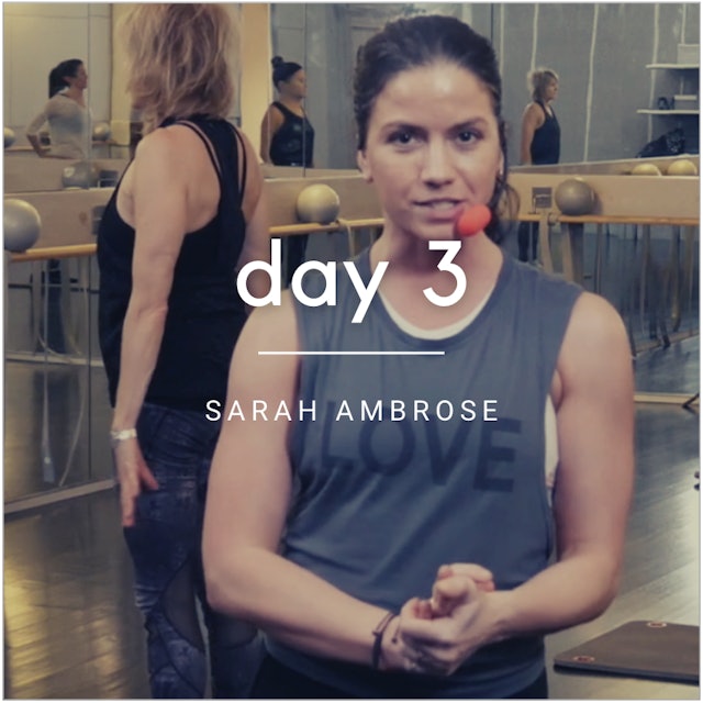 Day 3: Barre with Sarah