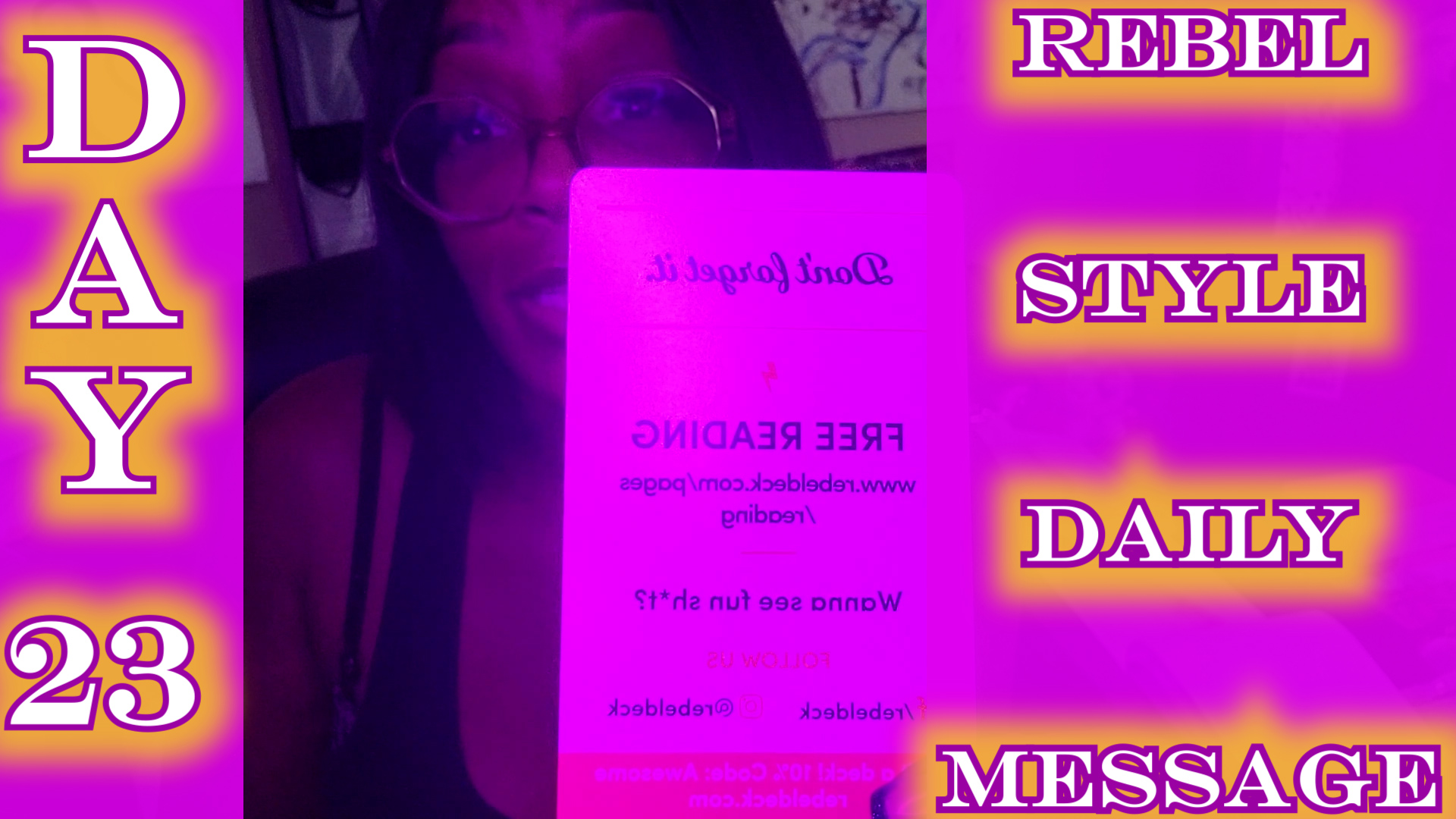 Rebel Style Daily Message