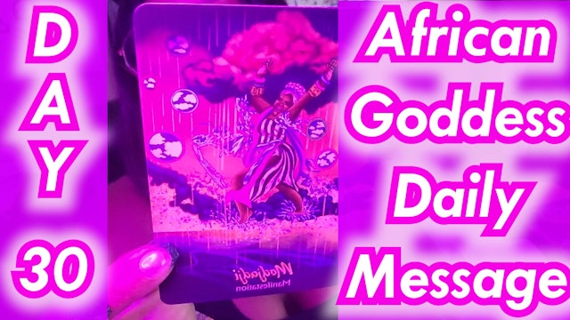 African Goddess Daily Message