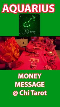 Aquarius Money Message