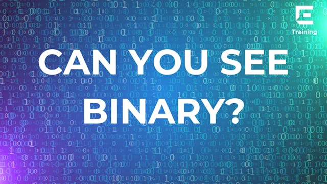 Can you see Binary?