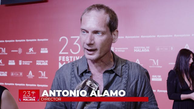 Entrevista durante el Festival de Málaga a Antonio Álamo
