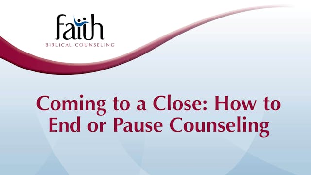 Coming to a Close: How to End or Pause Counseling (Stefan Nitzschke) [2024-T4-11]