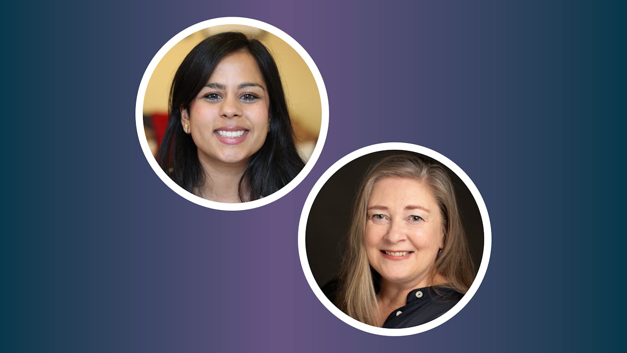 Dr Sheila Kanani and Joanne Baker