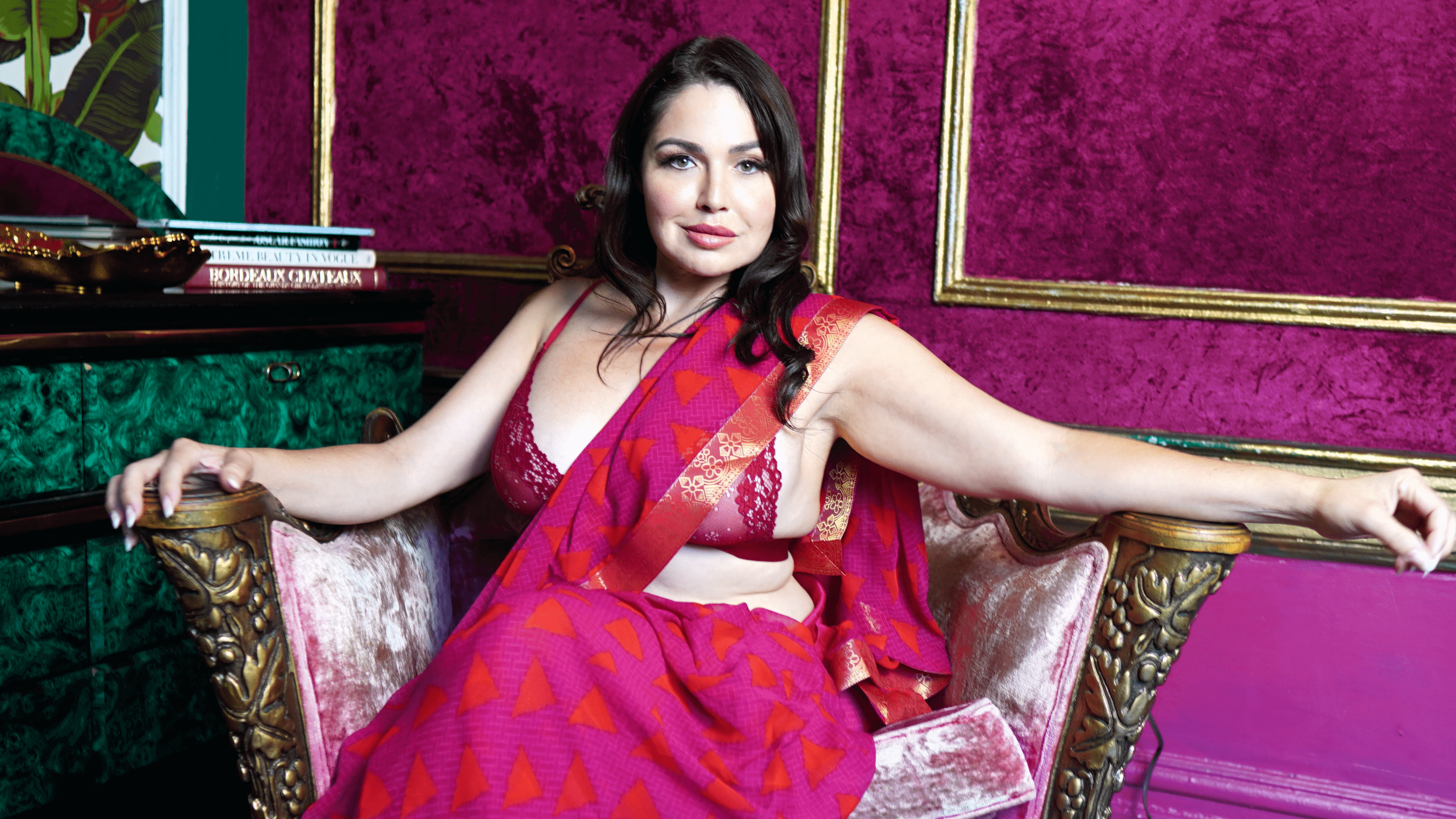 Goddess Nina in Saree