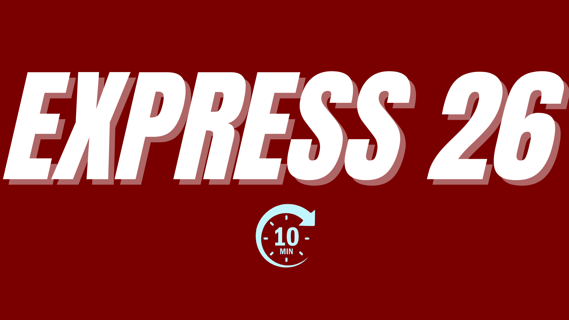 EXPRESS 26 INSTRUCTIONAL & FOLLOW-ALONG | 10-MINUTE DUMBBELL WORKOUT