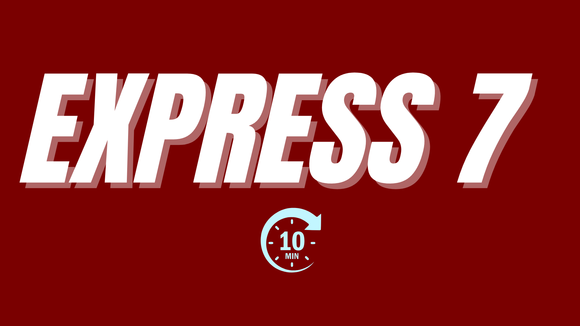 EXPRESS 7 INSTRUCTIONAL