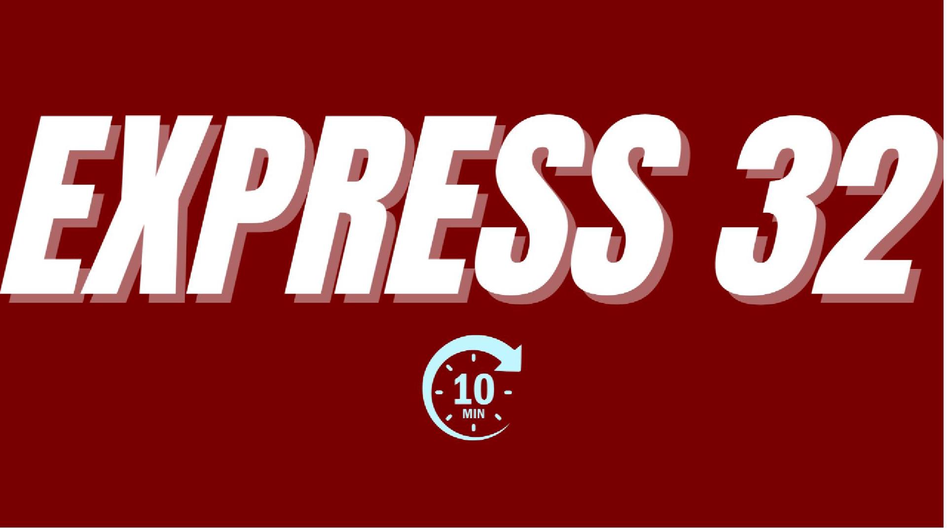 EXPRESS 32 INSTRUCTIONAL & FOLLOW ALONG | 10-MINUTE DUMBBELL WORKOUT
