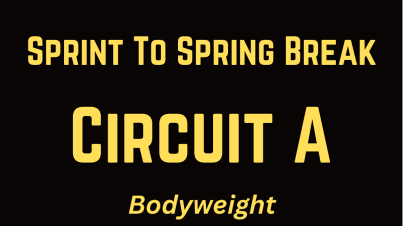 MONDAY CIRCUIT A: Bodyweight