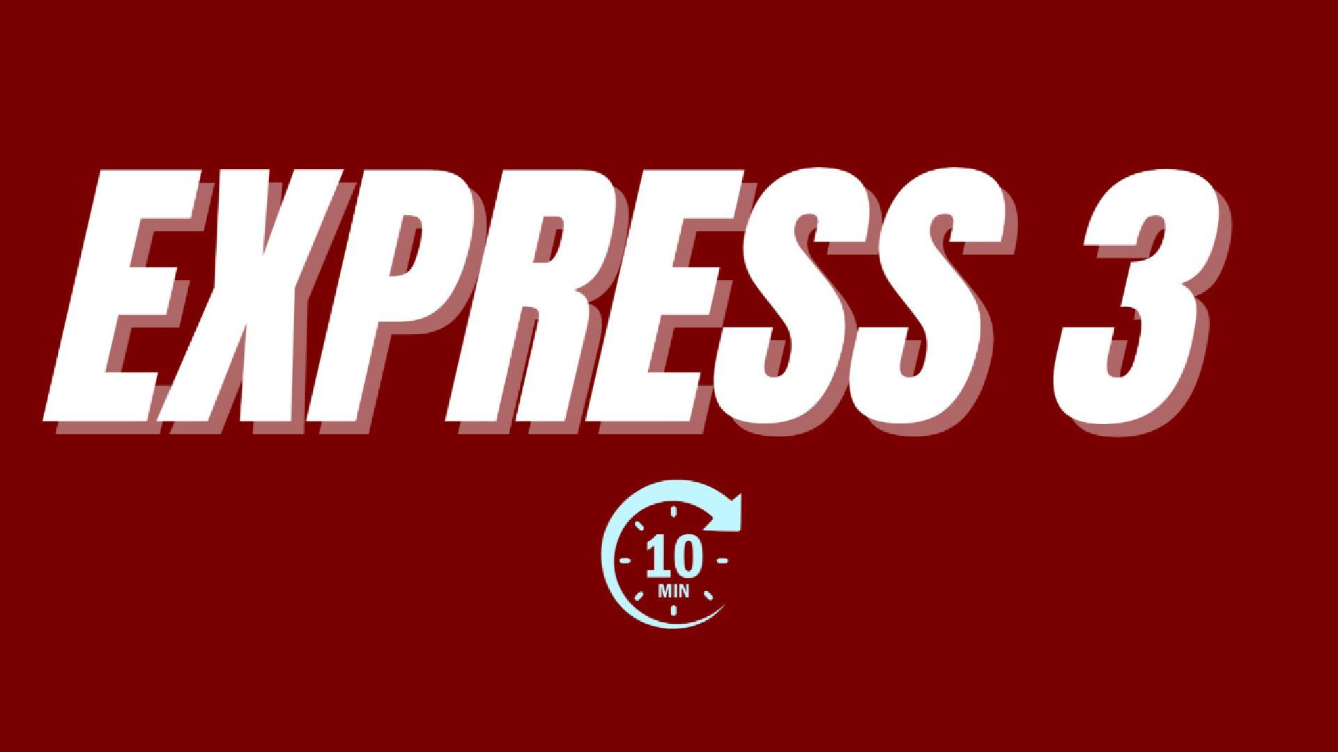 EXPRESS 3 FOLLOW-ALONG | 10-MIN BODYWEIGHT WORKOUT