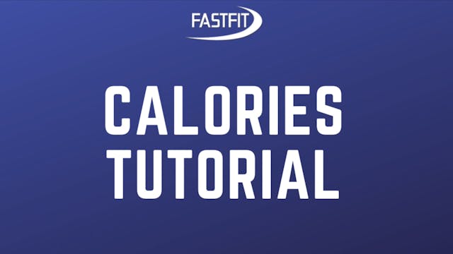 CALORIES Tutorial