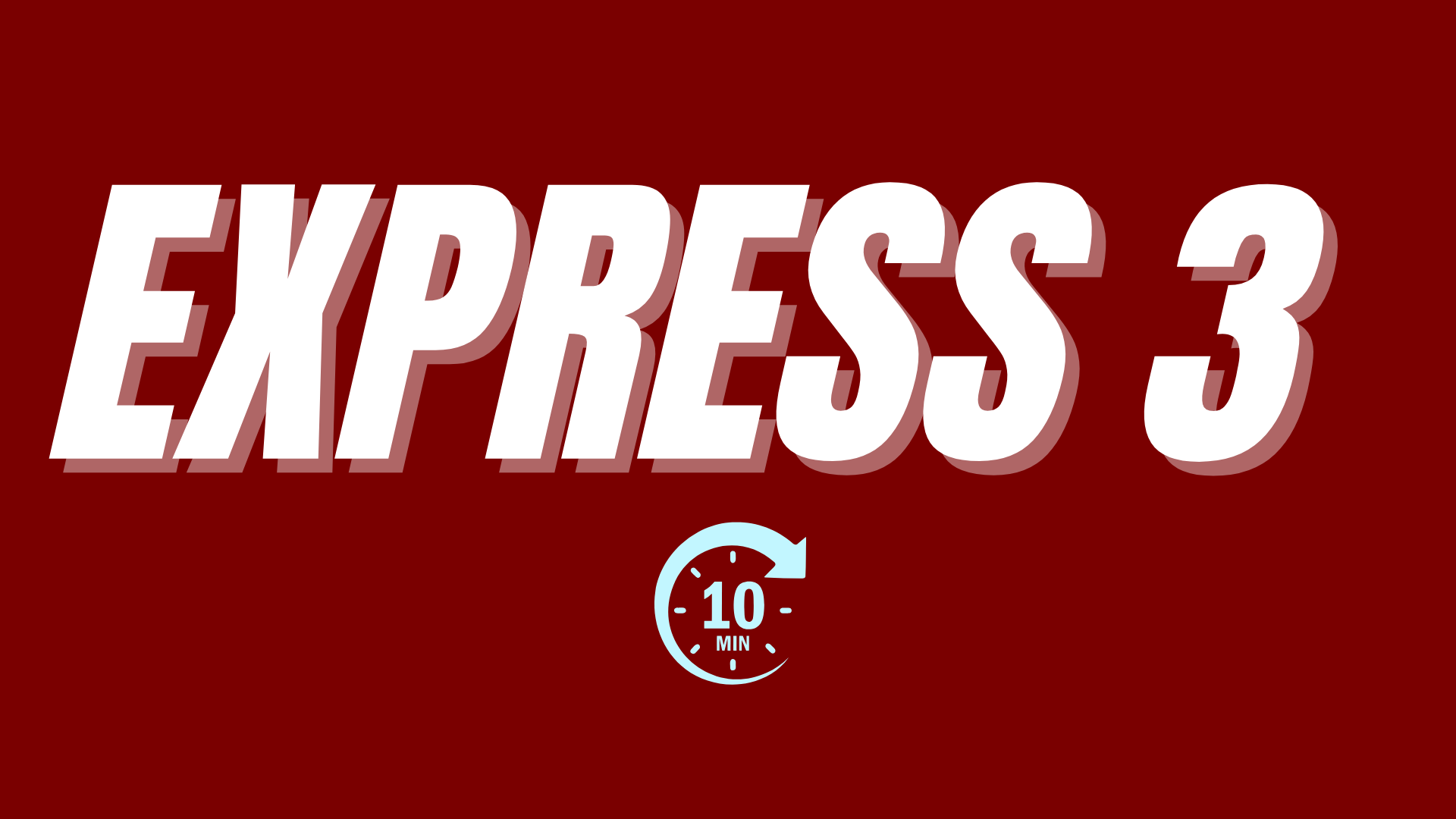 EXPRESS 3 INSTRUCTIONAL