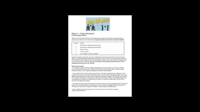 TTR FRIDAY WORKOUT: "5-Minute Muscle ...
