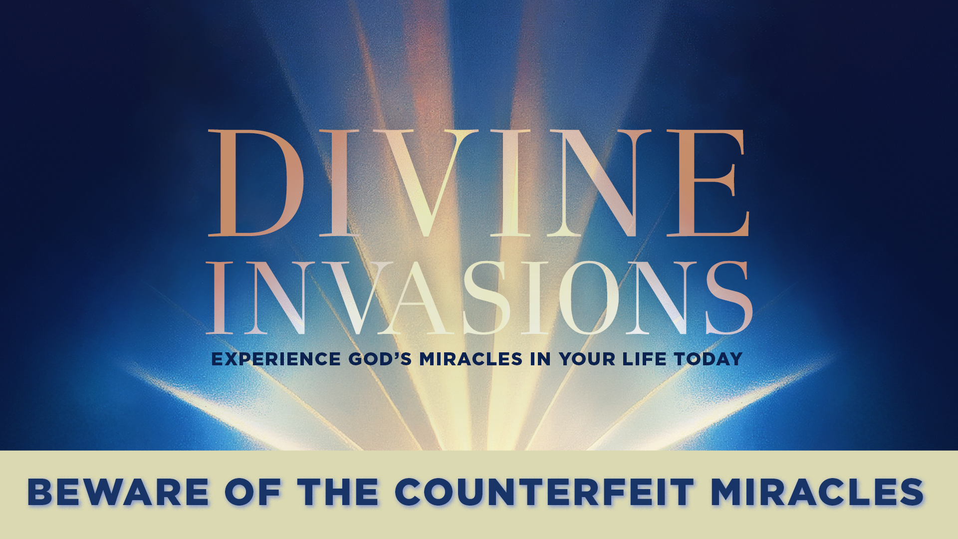 March 8, 2026 - Beware Of The Counterfeit Miracles