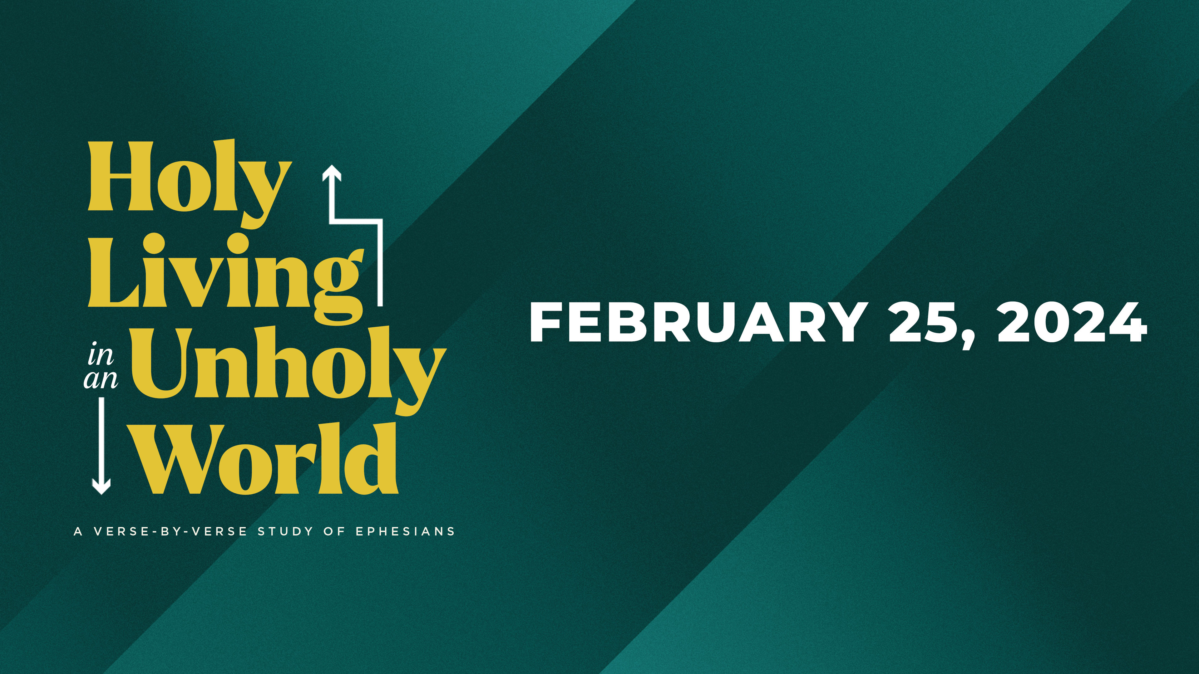 February 25, 2024 - How To Act In Church