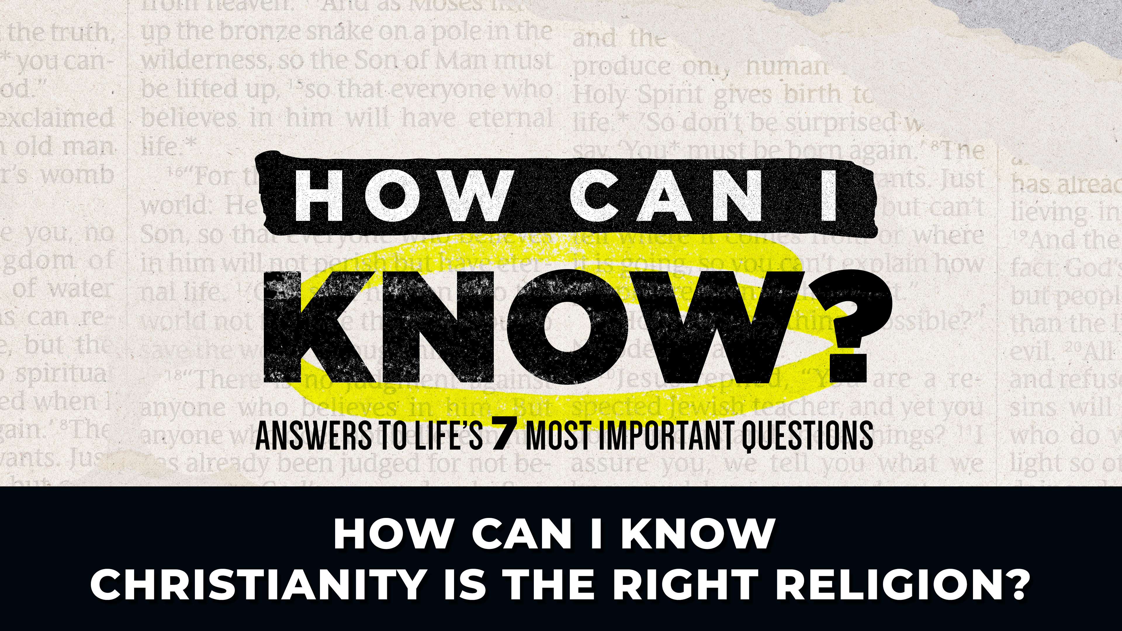 October 6, 2024 - How Can I Know Christianity Is The Right Religion?
