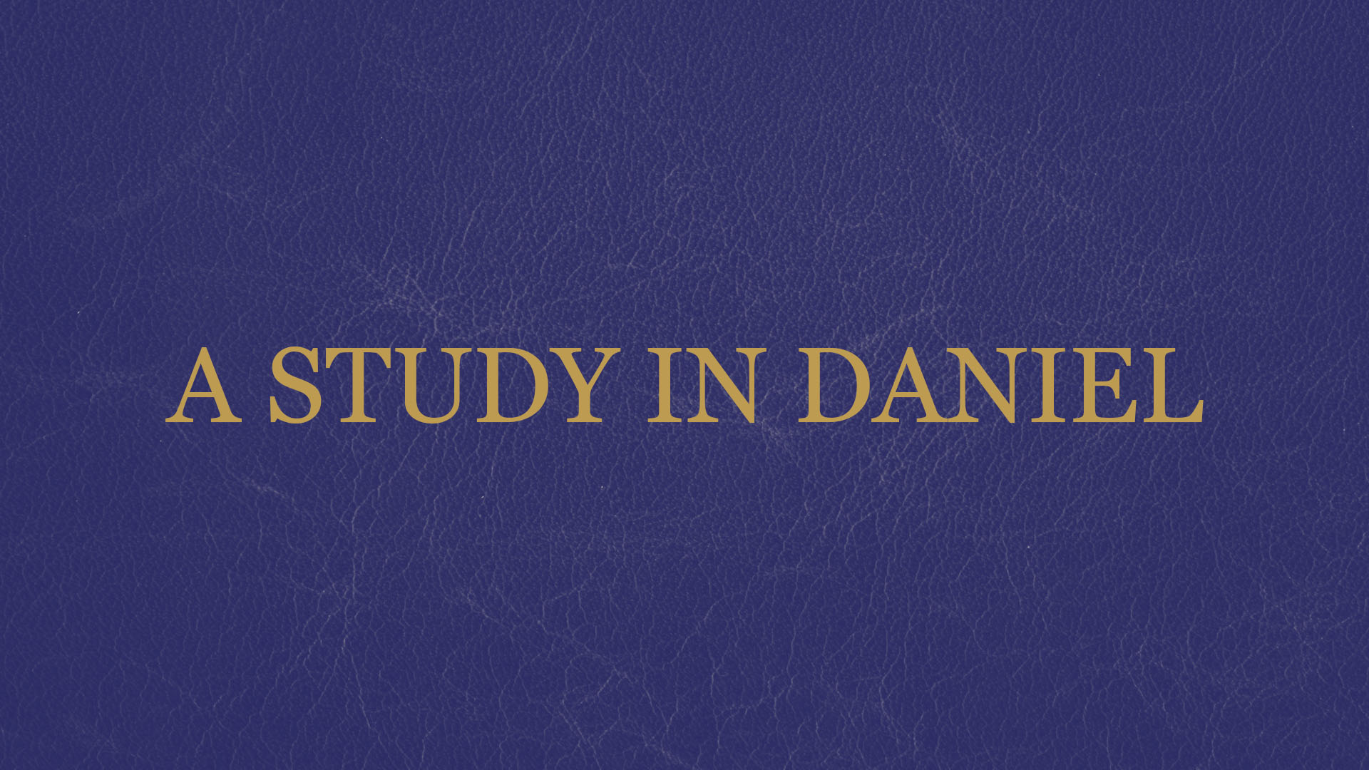 A Study In Daniel