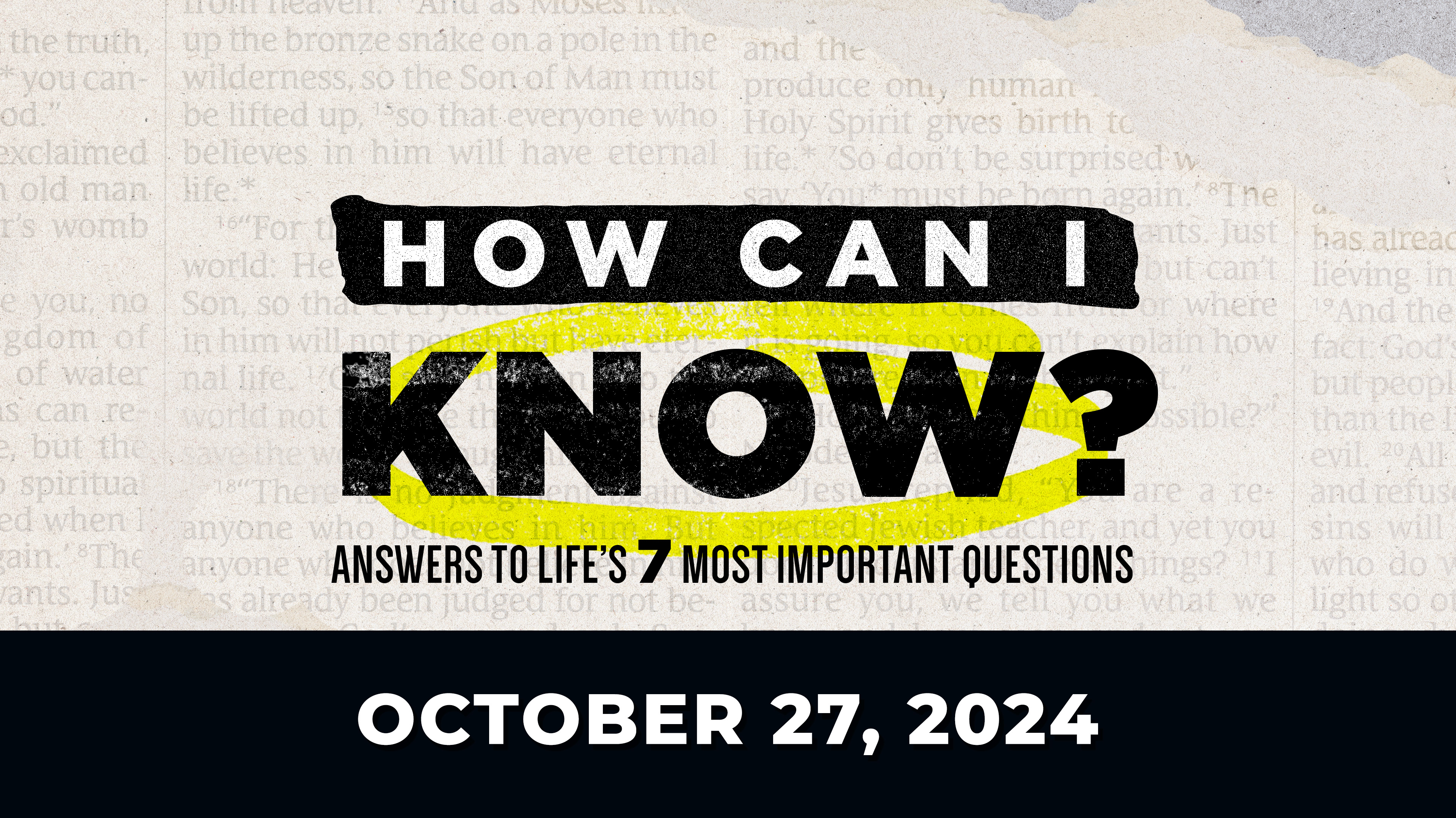 October 27, 2024 - How Can I Know I'm Going To Heaven When I Die? Part 1