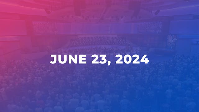 June 23, 2024 - Pulpit Guest : Rear A...