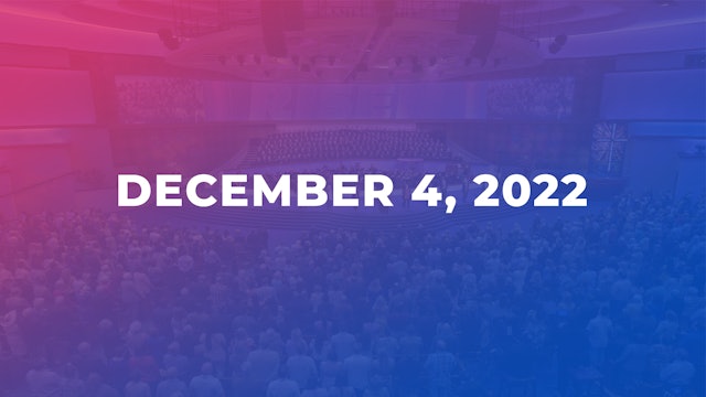 December 4, 2022 - Pulpit Guest - Pastor Tommy Barnett