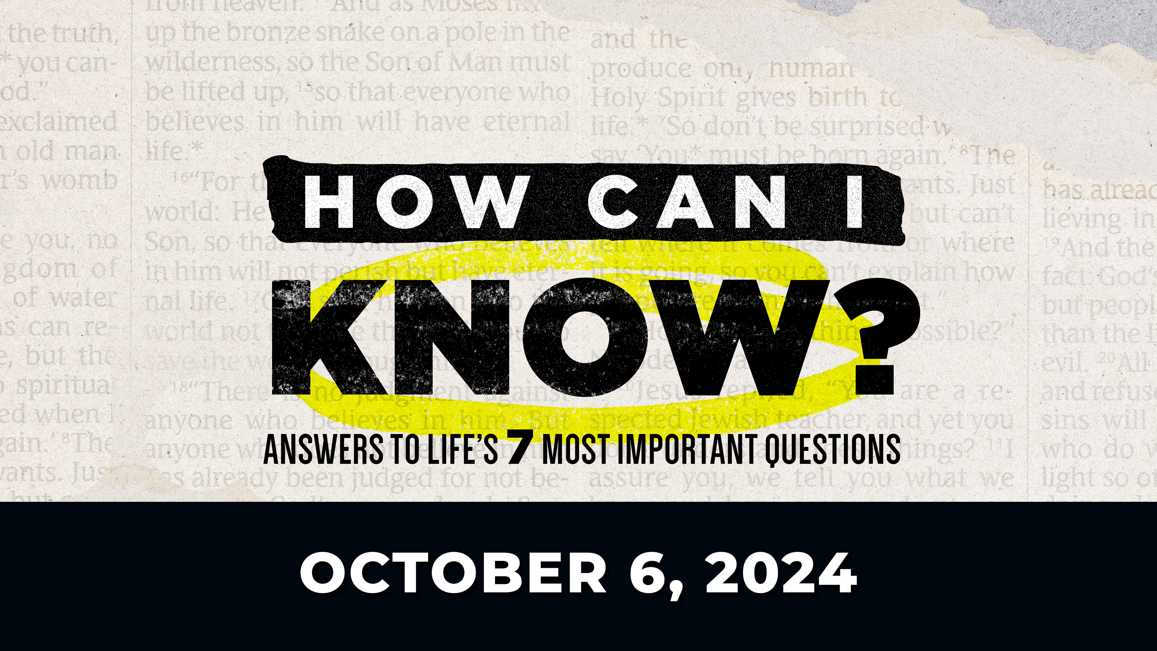 October 6, 2024 - How Can I Know Christianity Is The Right Religion?