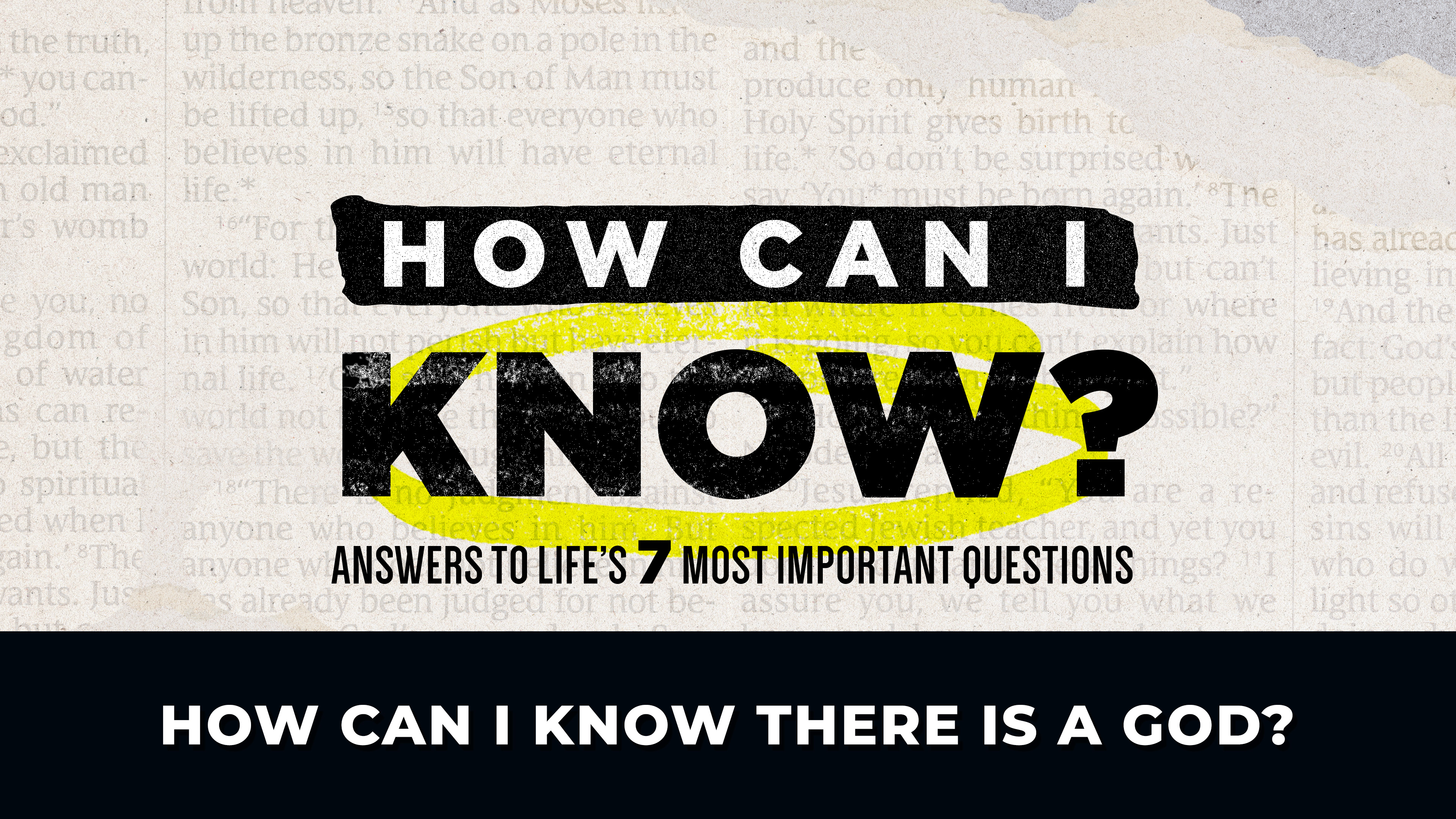September 15, 2024 - How Can I Know There Is A God - Part 1