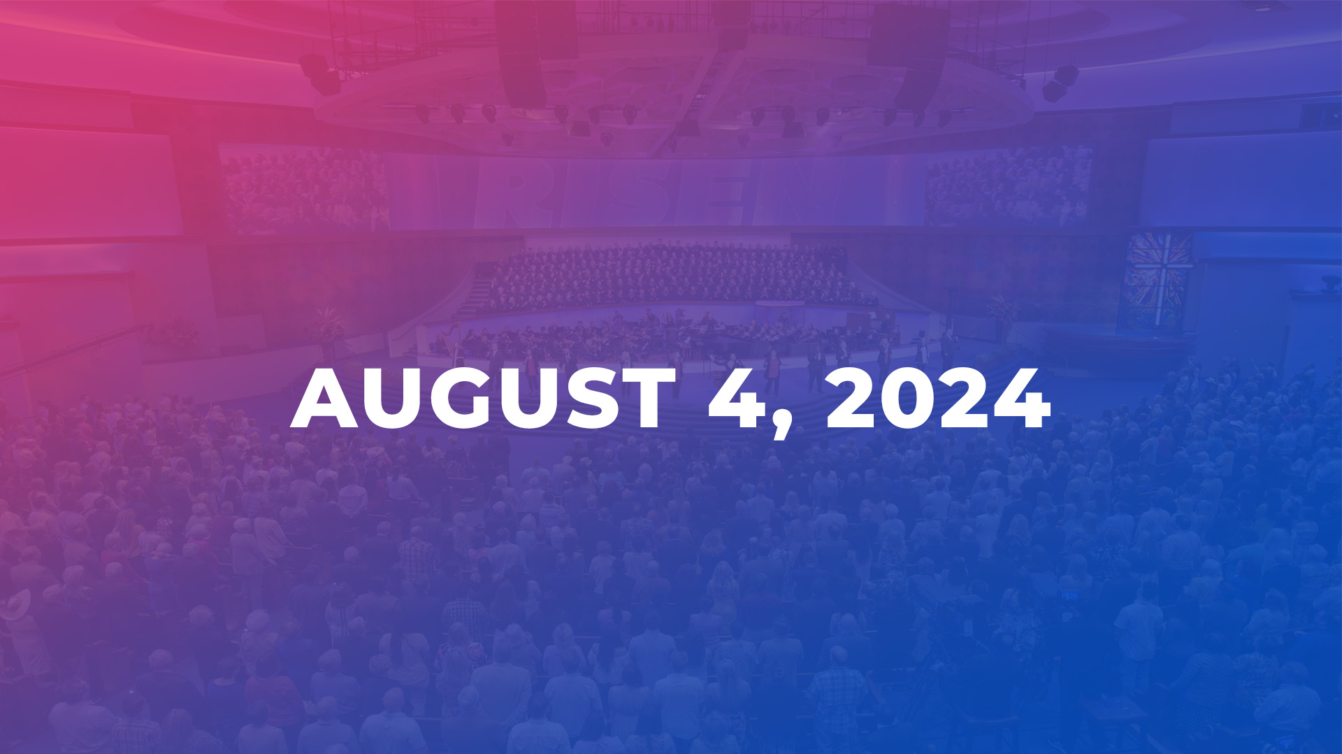 August 4, 2024 - Pulpit Guest: Dr. RT Kendall