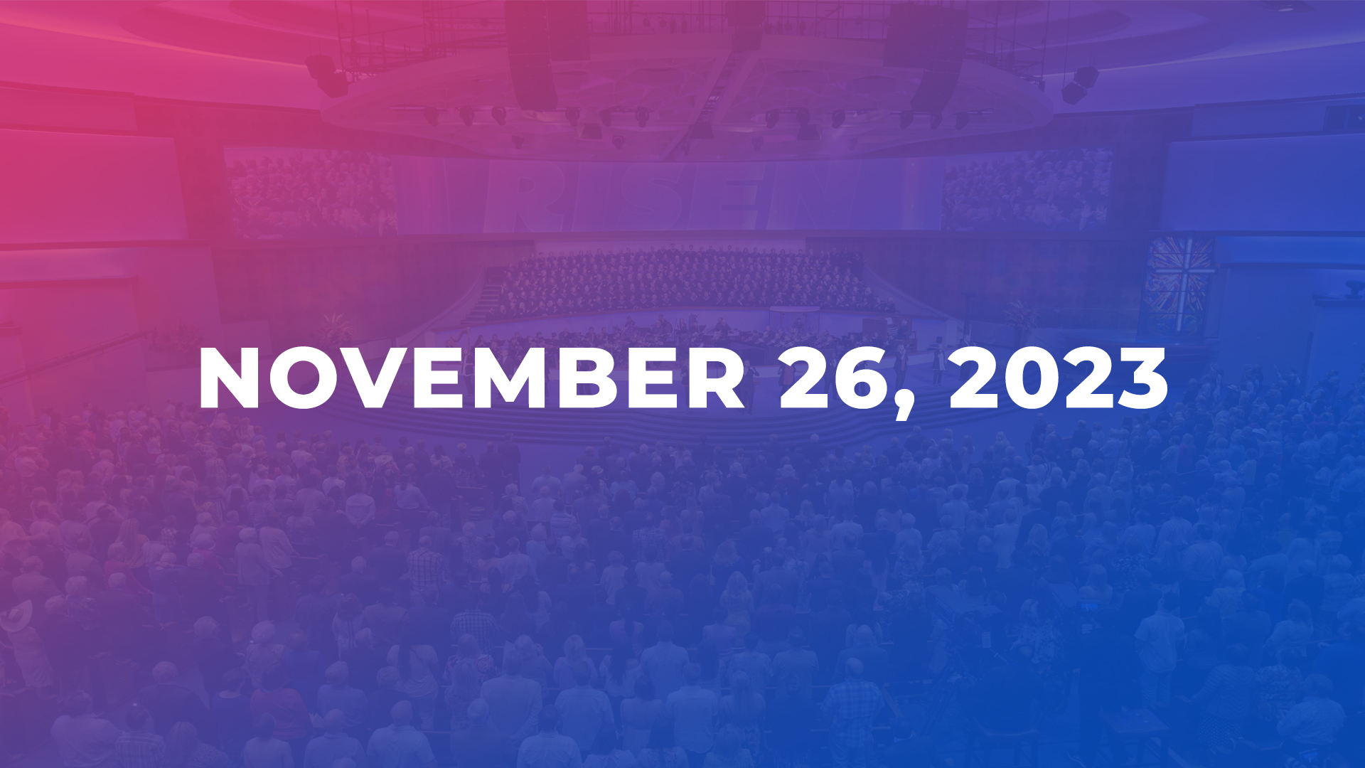 November 26, 2023 - Pulpit Guest: Dr. Matthew McKellar