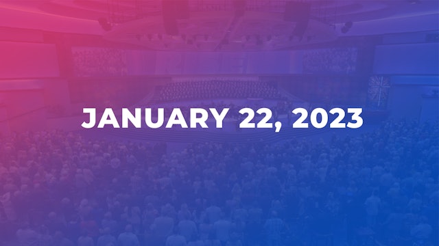 January 22, 2023 Worship Service