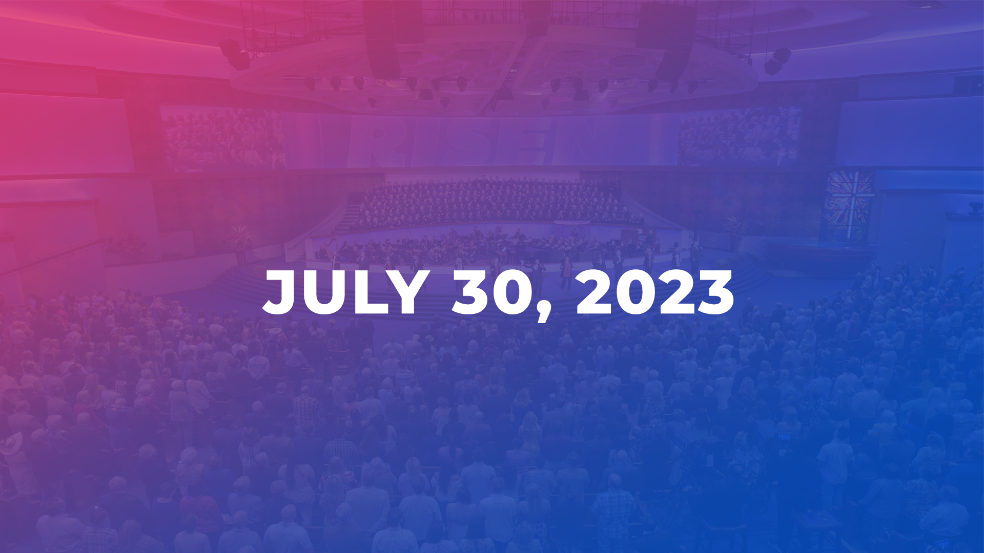 July 30, 2023 Pulpit Guest: Dr. Erwin Lutzer