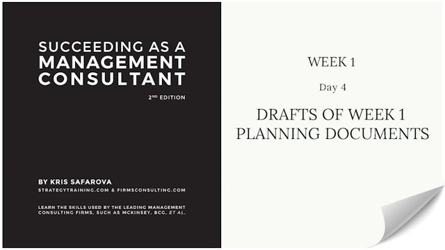 015 SAAMC Week 1 - Day 4 Drafts Of Week 1 Planning Documents
