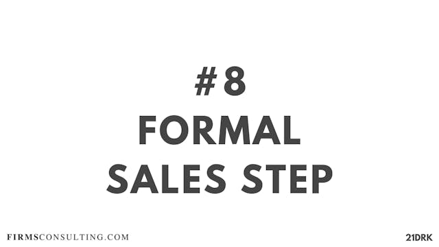 8 21D PS Formal sales step