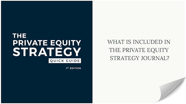 015 PES What is included in the private equity strategy journal