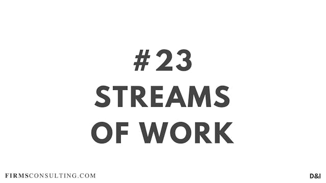 23 D&IT Streams of work