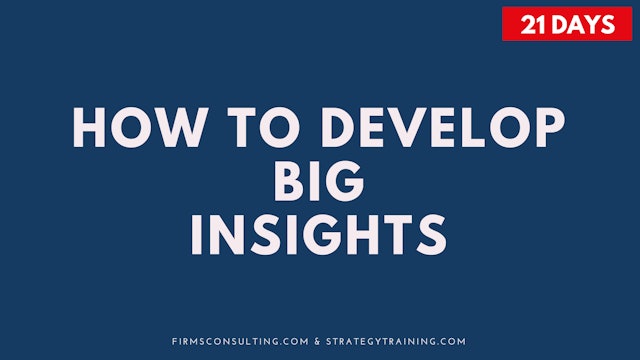 How to Develop Big Insights