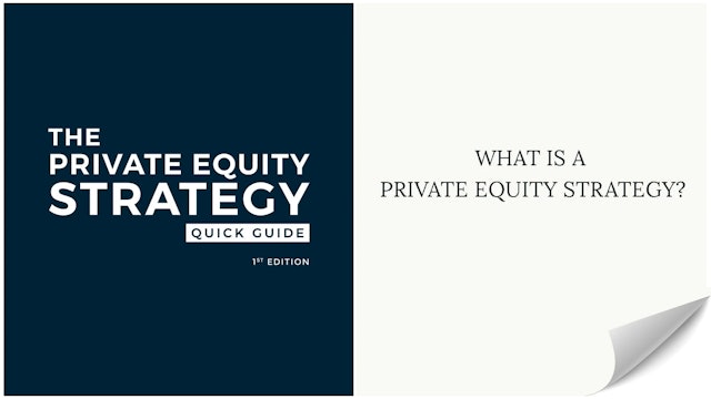 002 PES What is a private equity strategy